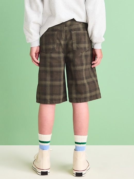 Image number 2 showing, Below Knee Baggy Canvas Shorts for Boys