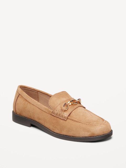Faux-Leather Loafer - Dark Sand