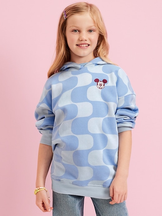 Image number 1 showing, Old Navy x Disney© Oversized Graphic Pullover Tunic Hoodie for Girls