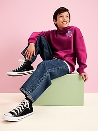 Image number 1 showing, Old Navy x Disney© Mickey Mouse Oversized Pullover Hoodie for Boys
