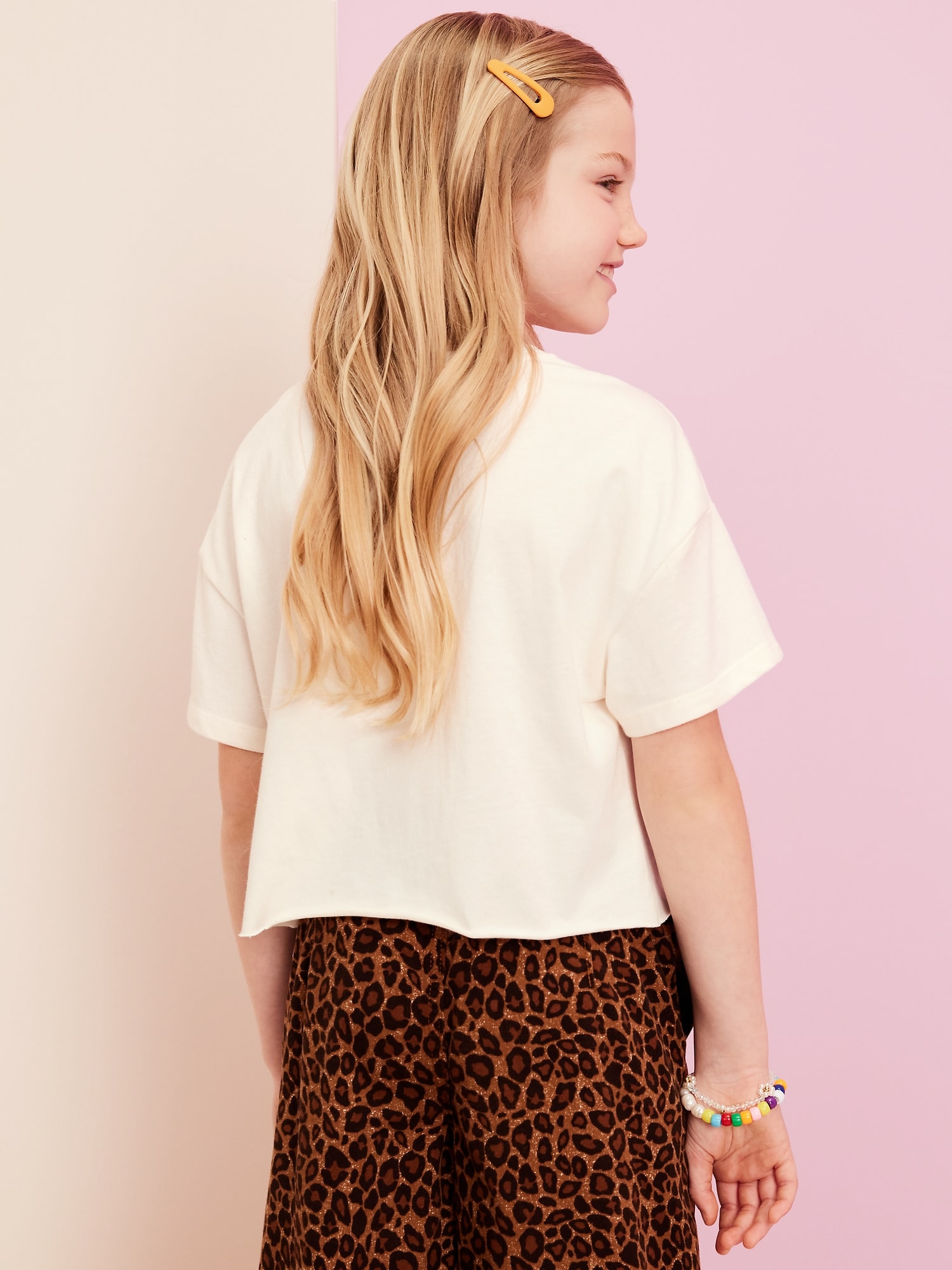 Old Navy x Disney© Cropped Graphic Raw-Edge T-Shirt for Girls