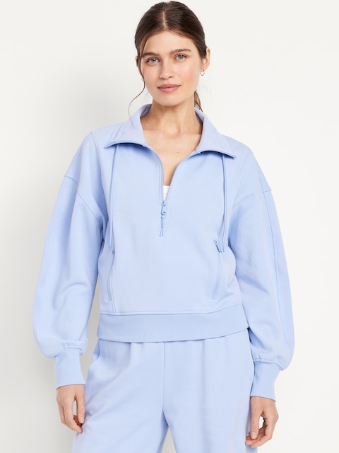 Dynamic Fleece Half-Zip Sweatshirt - Peri Heir