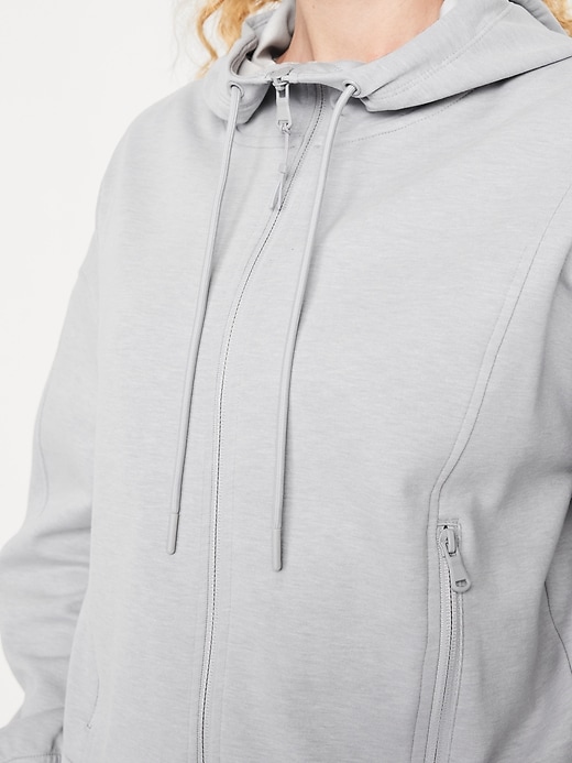 Image number 4 showing, Dynamic Fleece Oversized Full-Zip Hoodie Sweatshirt