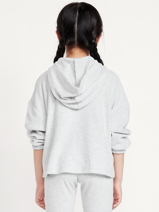 Image number 2 showing, CozePlush Pullover Hoodie and Flare-Leg Pants Set for Girls