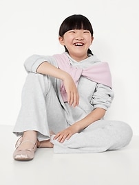Image number 3 showing, CozePlush Pullover Hoodie and Flare-Leg Pants Set for Girls