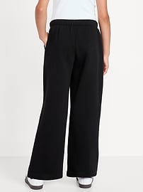 Image number 2 showing, Favorite Fleece High-Waisted Wide-Leg Sweatpants for Girls