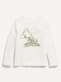 Image number 1 showing, Long-Sleeve Unisex Graphic T-Shirt for Toddler