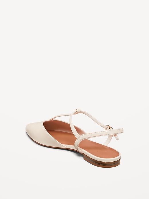 Image number 5 showing, Faux-Leather Mary Jane T-Strap Flats for Women