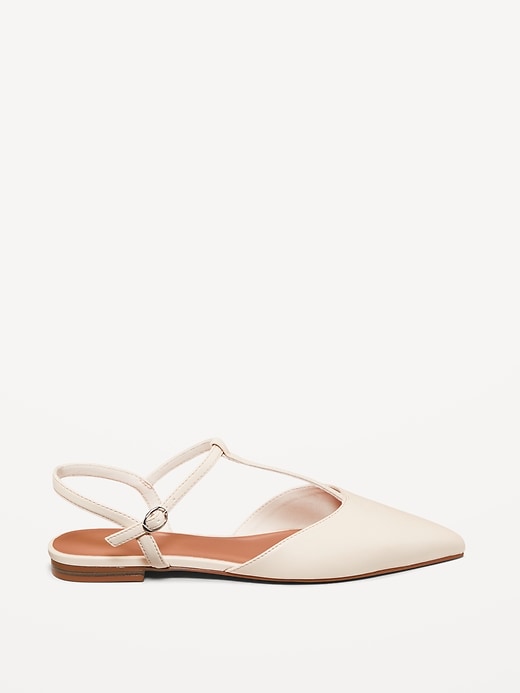 Image number 4 showing, Faux-Leather Mary Jane T-Strap Flats for Women