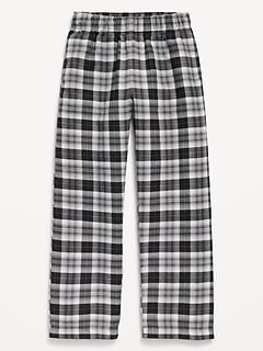 Gender-Neutral Plaid Flannel Pajama Pants for Kids