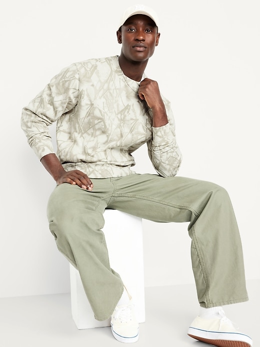 Image number 3 showing, Loose Printed Rotation Crew-Neck Sweatshirt