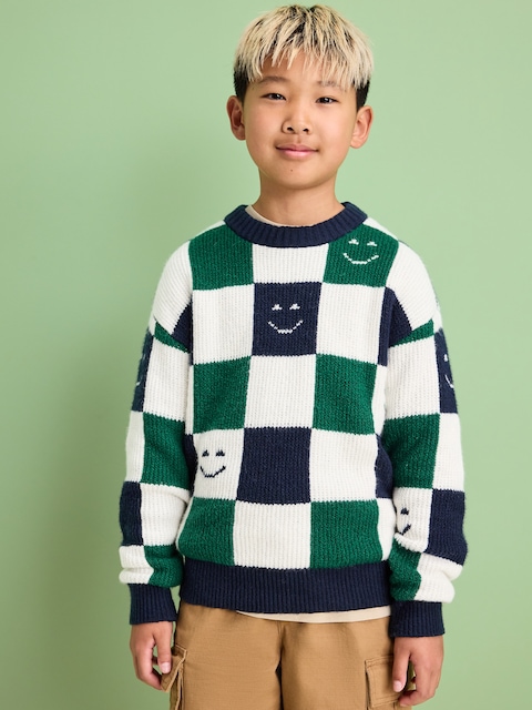 SoSoft Oversized Crew-Neck Sweater for Boys