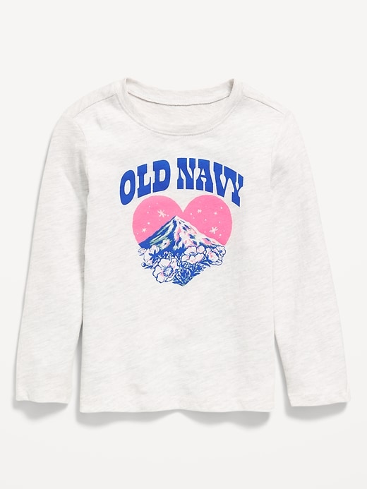 Image number 1 showing, Long-Sleeve Logo-Graphic T-Shirt for Toddler Girls