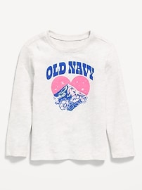 Image number 1 showing, Long-Sleeve Logo-Graphic T-Shirt for Toddler Girls