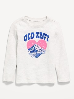 Long-Sleeve Logo-Graphic T-Shirt for Toddler Girls