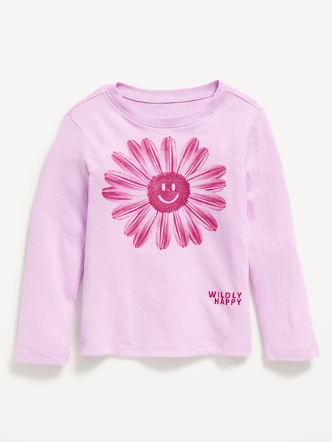 Long-Sleeve Graphic T-Shirt for Toddler Girls