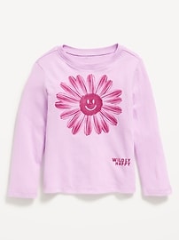 Image number 1 showing, Long-Sleeve Graphic T-Shirt for Toddler Girls
