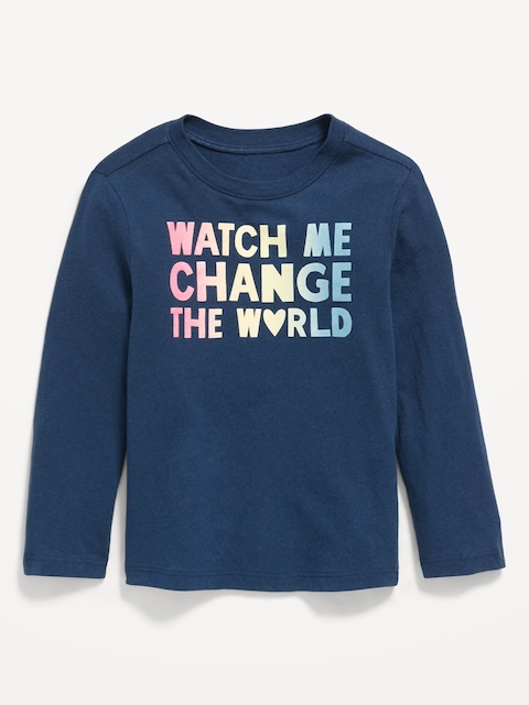 Long-Sleeve Graphic T-Shirt for Toddler Girls - Darkest Hour