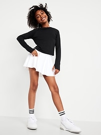 Image number 3 showing, Fitted Seamless Performance Top for Girls