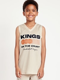 Image number 3 showing, Mesh Graphic Basketball Tank Top for Boys