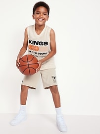 Image number 1 showing, Mesh Graphic Basketball Tank Top for Boys