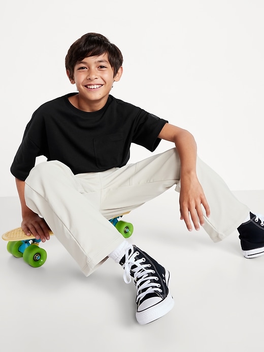 Image number 1 showing, Dynamic Fleece Oversized Skate T-Shirt for Boys