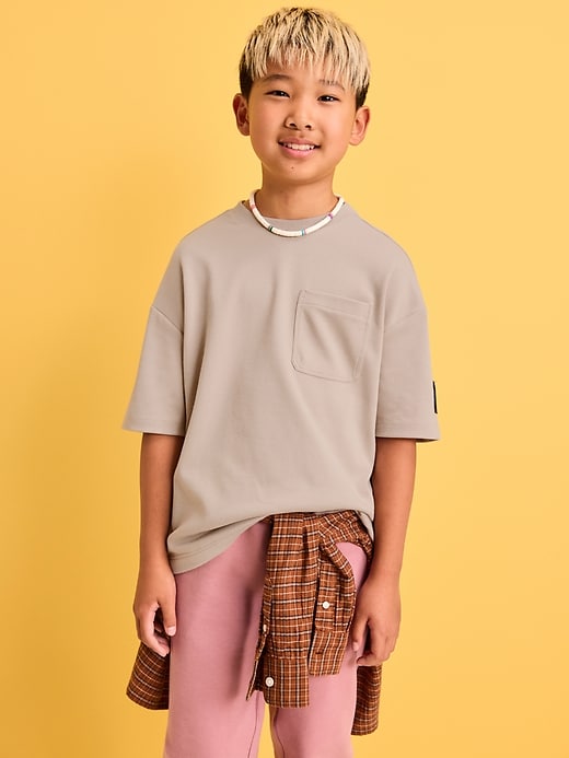 Image number 1 showing, Dynamic Fleece Oversized Skate T-Shirt for Boys