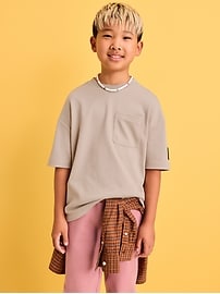 Image number 1 showing, Dynamic Fleece Oversized Skate T-Shirt for Boys