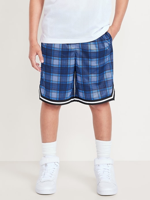 Image number 3 showing, Knee Length Mesh Basketball Shorts for Boys