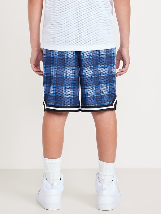 Image number 2 showing, Knee Length Mesh Basketball Shorts for Boys