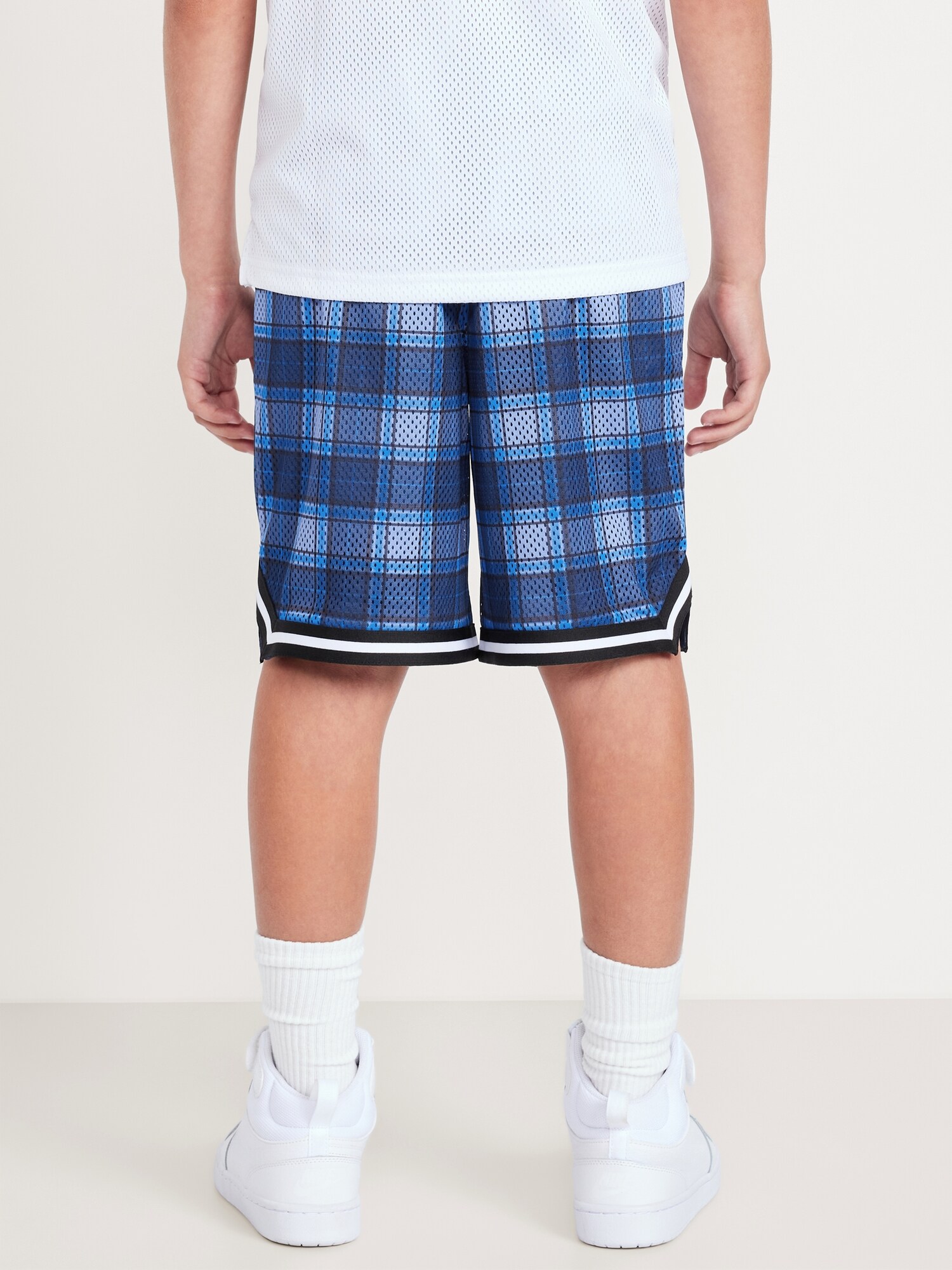 Knee Length Mesh Basketball Shorts for Boys