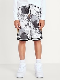 Image number 3 showing, Knee Length Mesh Basketball Shorts for Boys