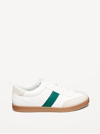 Image number 4 showing, Faux-Leather Lace-Up Sneakers for Boys