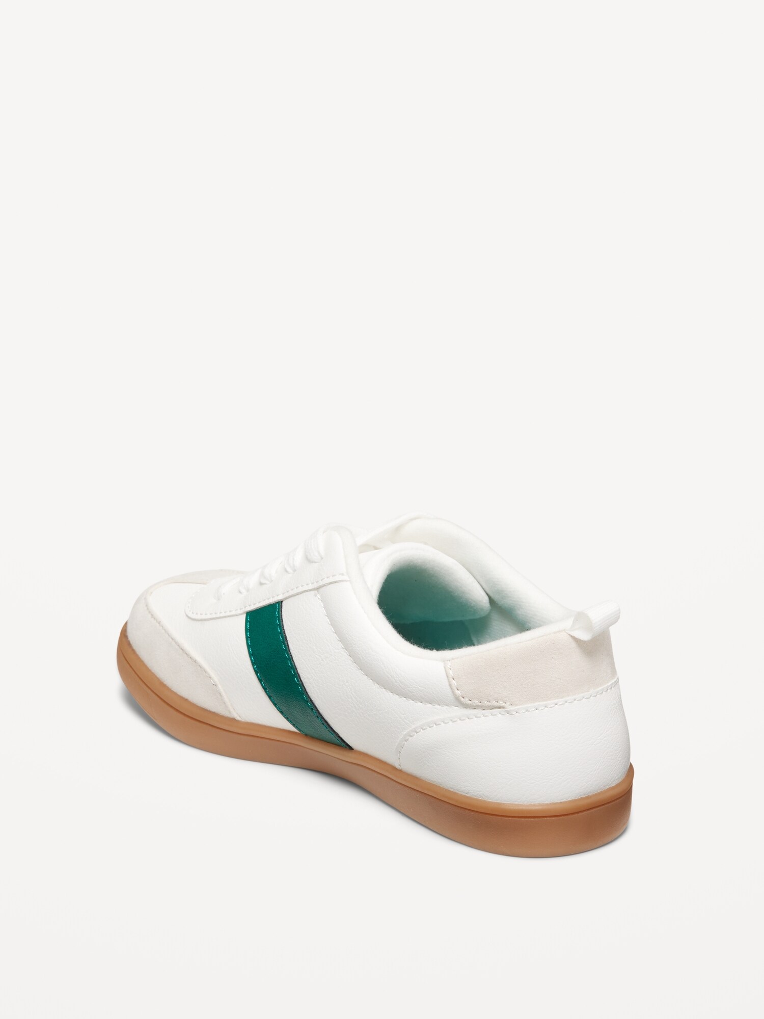 Кроссовки Old Navy Faux-Leather Lace-Up Soccer Sneakers для мальчиков, цвет: Зелёный — фото 3