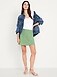 High-Waisted Crepe Mini Skirt - image 2