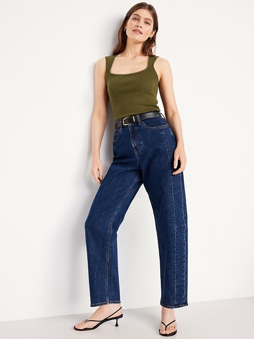 Image number 3 showing, Trapeze-Neck Pointelle Top