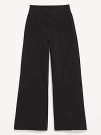 Image number 4 showing, High-Waisted PowerChill Crossover Wide-Leg Leggings for Girls