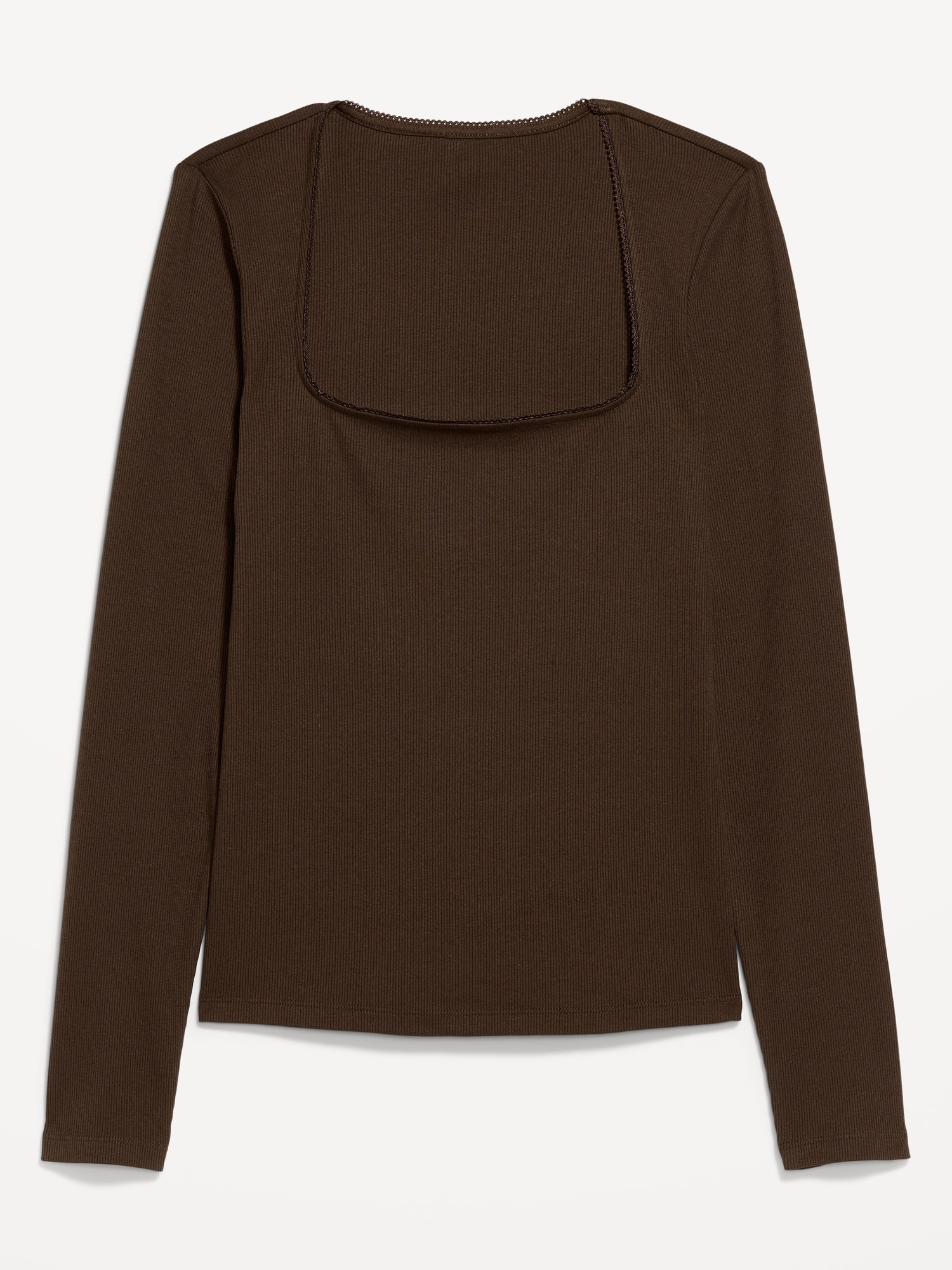 Long-Sleeve Square-Neck Top | Old Navy