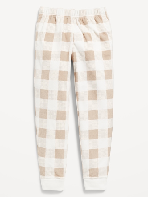 Gender-Neutral Microfleece Jogger Pajama Pants for Kids