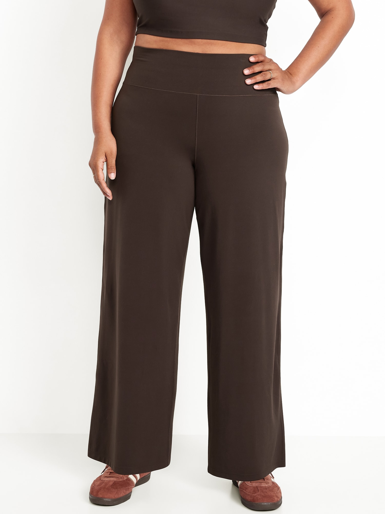 Image number 7 showing, High-Waisted StudioSmooth Wide-Leg Pants