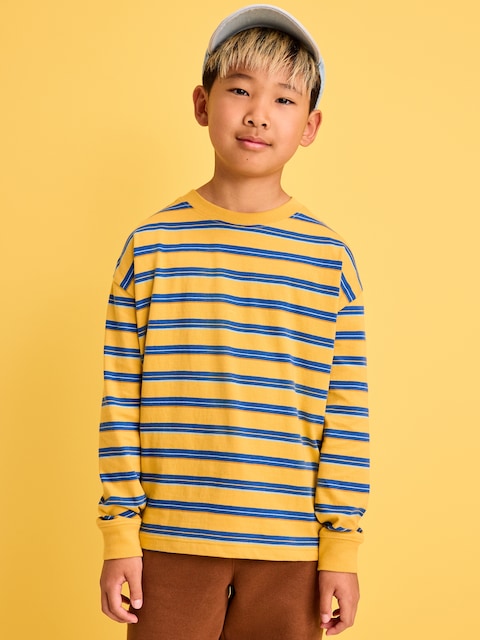 Printed Oversized Long-Sleeve T-Shirt for Boys - Nebraska Corn
