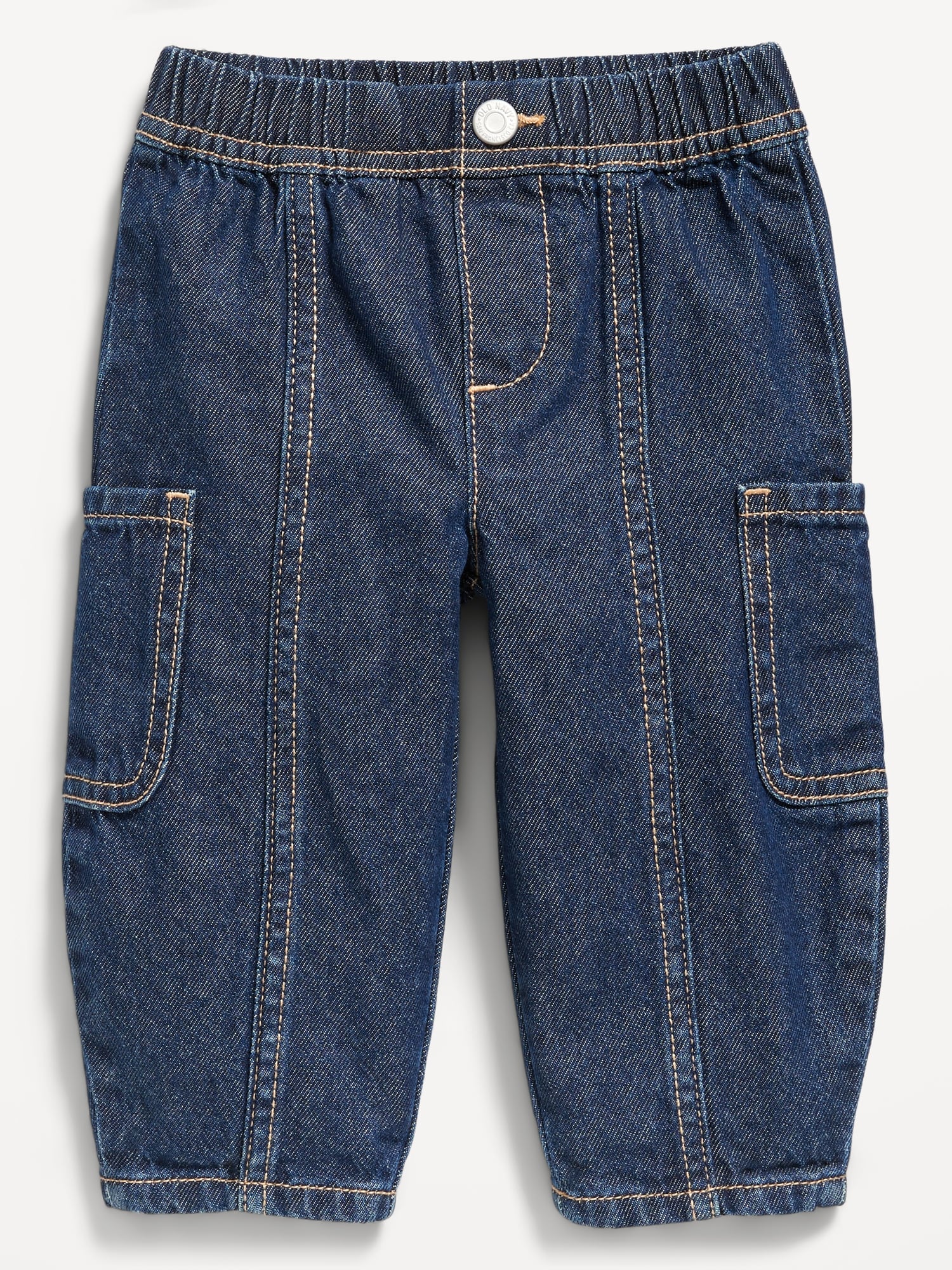 Baggy Barrel-Leg Cargo Jeans for Baby