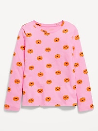 Image number 1 showing, Softest Printed Long-Sleeve T-Shirt for Girls