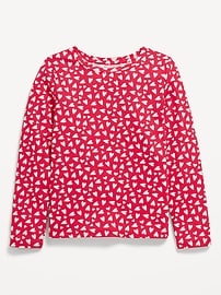 Image number 1 showing, Softest Printed Long-Sleeve T-Shirt for Girls
