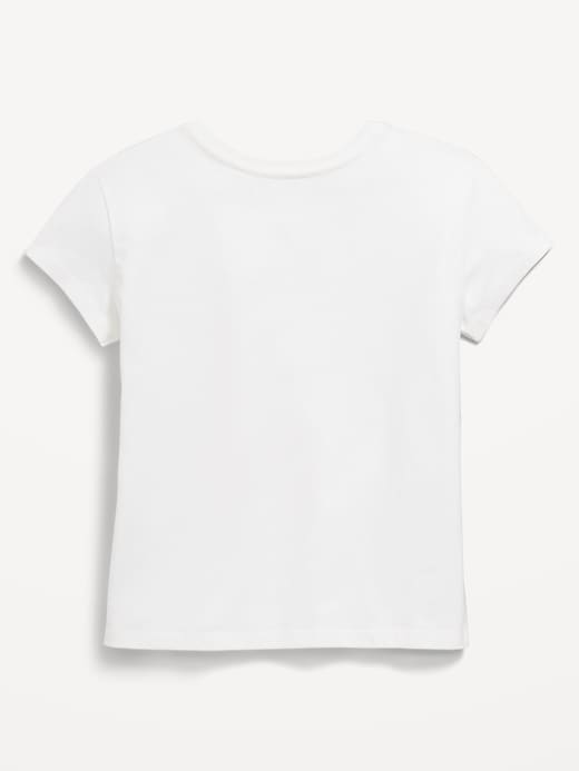 Image number 2 showing, Short-Sleeve Logo-Graphic T-Shirt for Girls