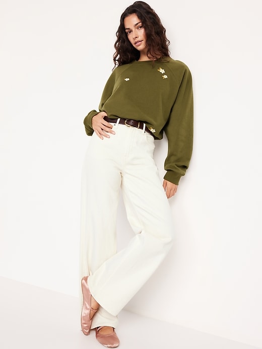 Image number 3 showing, SoComfy Oversized Raglan Sweatshirt