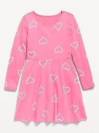 Image number 3 showing, Printed Long-Sleeve Fit and Flare Dress for Girls