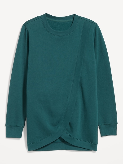 Image number 2 showing, Maternity Cross-Front Nursing Tunic
