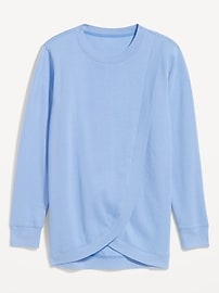 Image number 2 showing, Maternity Cross-Front Nursing Tunic