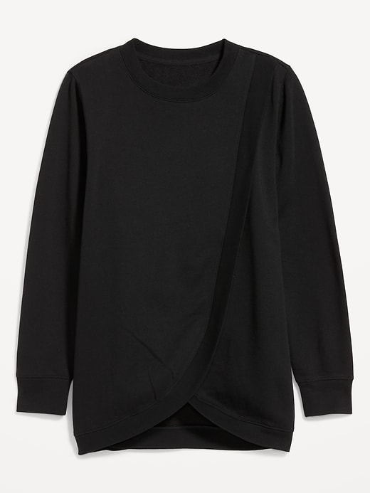 Image number 4 showing, Maternity Cross-Front Nursing Tunic